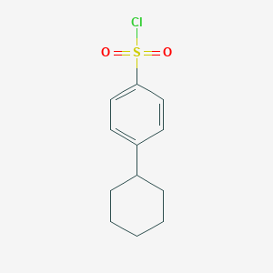 molecular formula C12H15ClO2S B048631 4-Cyclohexylbenzenesulfonyl chloride CAS No. 56354-57-5