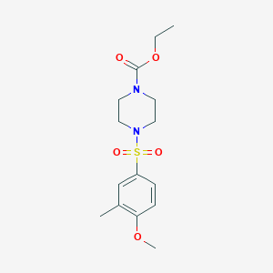 4-(4-Methoxy-3-methyl-benzenesulfonyl)-piperazine-1-carboxylic acid ethyl ester