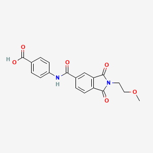 4-({[2-(2-methoxyethyl)-1,3-dioxo-2,3-dihydro-1H-isoindol-5-yl]carbonyl}amino)benzoic acid