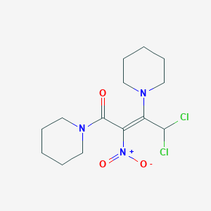 (E)-4,4-dichloro-2-nitro-1,3-di(piperidin-1-yl)but-2-en-1-one