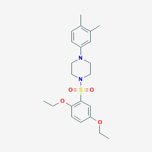 1-(2,5-Diethoxybenzenesulfonyl)-4-(3,4-dimethylphenyl)piperazine