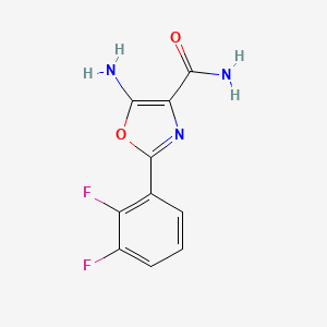 5-amino-2-(2,3-difluorophenyl)-1,3-oxazole-4-carboxamide