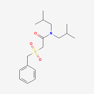 N,N-BIS(2-METHYLPROPYL)-2-PHENYLMETHANESULFONYLACETAMIDE