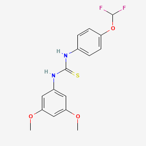 1-[4-(Difluoromethoxy)phenyl]-3-(3,5-dimethoxyphenyl)thiourea