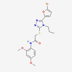 2-{[5-(5-bromo-2-furyl)-4-propyl-4H-1,2,4-triazol-3-yl]thio}-N-(2,4-dimethoxyphenyl)acetamide