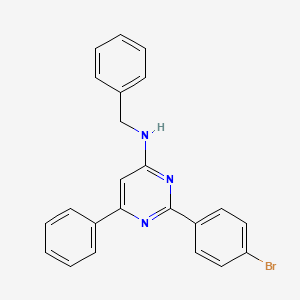 N-benzyl-2-(4-bromophenyl)-6-phenyl-4-pyrimidinamine