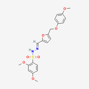 2,4-dimethoxy-N'-({5-[(4-methoxyphenoxy)methyl]-2-furyl}methylene)benzenesulfonohydrazide