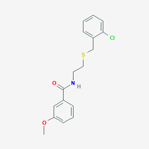 N-{2-[(2-chlorobenzyl)thio]ethyl}-3-methoxybenzamide