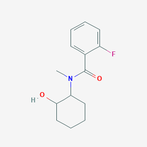 2-fluoro-N-(2-hydroxycyclohexyl)-N-methylbenzamide