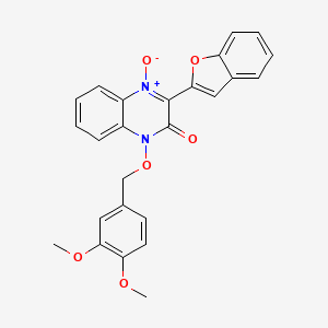 3-(1-benzofuran-2-yl)-1-[(3,4-dimethoxybenzyl)oxy]-2(1H)-quinoxalinone 4-oxide