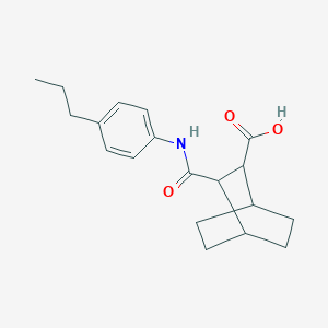 3-[(4-Propylphenyl)carbamoyl]bicyclo[2.2.2]octane-2-carboxylic acid