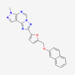 [5-(7-METHYL-7H-PYRAZOLO[4,3-E][1,2,4]TRIAZOLO[1,5-C]PYRIMIDIN-2-YL)-2-FURYL]METHYL (2-NAPHTHYL) ETHER