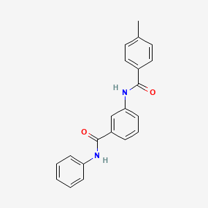 3-[(4-methylbenzoyl)amino]-N-phenylbenzamide