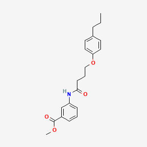 methyl 3-{[4-(4-propylphenoxy)butanoyl]amino}benzoate