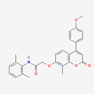 N~1~-(2,6-dimethylphenyl)-2-{[4-(4-methoxyphenyl)-8-methyl-2-oxo-2H-chromen-7-yl]oxy}acetamide