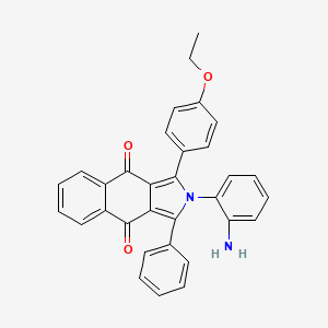 2-(2-aminophenyl)-1-(4-ethoxyphenyl)-3-phenyl-2H-benzo[f]isoindole-4,9-dione