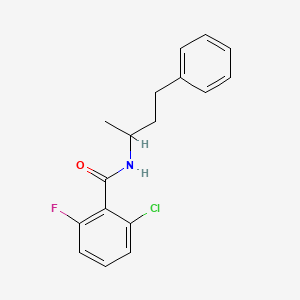 2-chloro-6-fluoro-N-(4-phenylbutan-2-yl)benzamide