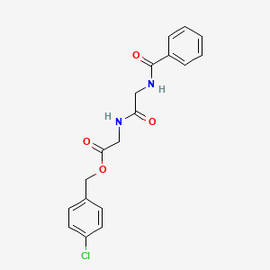 4-chlorobenzyl N-benzoylglycylglycinate