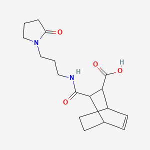 3-{[3-(2-Oxopyrrolidin-1-yl)propyl]carbamoyl}bicyclo[2.2.2]oct-5-ene-2-carboxylic acid