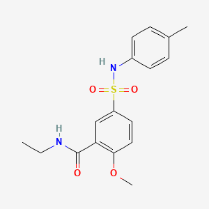 N-ethyl-2-methoxy-5-{[(4-methylphenyl)amino]sulfonyl}benzamide