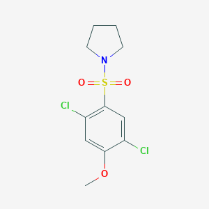 1-(2,5-Dichloro-4-methoxyphenyl)sulfonylpyrrolidine