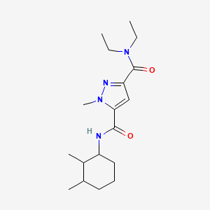 N~5~-(2,3-dimethylcyclohexyl)-N~3~,N~3~-diethyl-1-methyl-1H-pyrazole-3,5-dicarboxamide