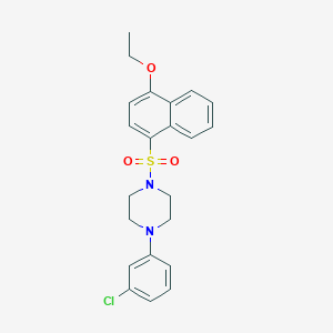 1-(3-Chlorophenyl)-4-((4-ethoxynaphthalen-1-yl)sulfonyl)piperazine