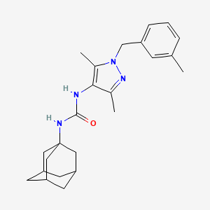 N-(1-ADAMANTYL)-N'-[3,5-DIMETHYL-1-(3-METHYLBENZYL)-1H-PYRAZOL-4-YL]UREA