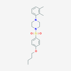 molecular formula C22H30N2O3S B486366 1-(4-Butoxyphenyl)sulfonyl-4-(2,3-dimethylphenyl)piperazine CAS No. 667892-68-4