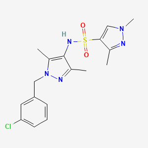 N~4~-[1-(3-CHLOROBENZYL)-3,5-DIMETHYL-1H-PYRAZOL-4-YL]-1,3-DIMETHYL-1H-PYRAZOLE-4-SULFONAMIDE