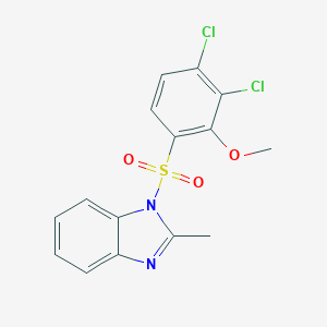 1-((3,4-dichloro-2-methoxyphenyl)sulfonyl)-2-methyl-1H-benzo[d]imidazole