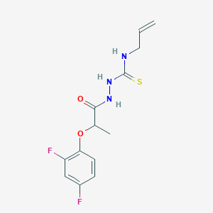 2-[2-(2,4-difluorophenoxy)propanoyl]-N-(prop-2-en-1-yl)hydrazinecarbothioamide