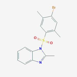 1-[(4-bromo-2,5-dimethylphenyl)sulfonyl]-2-methyl-1H-benzimidazole