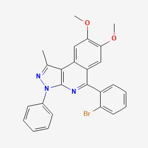 5-(2-bromophenyl)-7,8-dimethoxy-1-methyl-3-phenyl-3H-pyrazolo[3,4-c]isoquinoline