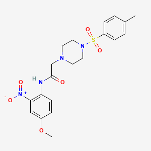 N~1~-(4-METHOXY-2-NITROPHENYL)-2-{4-[(4-METHYLPHENYL)SULFONYL]PIPERAZINO}ACETAMIDE