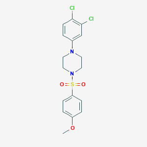 1-(3,4-Dichlorophenyl)-4-((4-methoxyphenyl)sulfonyl)piperazine