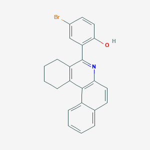 molecular formula C23H18BrNO B4863853 2-{1H,2H,3H,4H-BENZO[A]PHENANTHRIDIN-5-YL}-4-BROMOPHENOL 