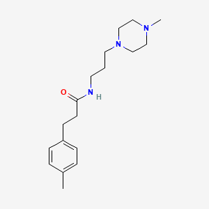 3-(4-methylphenyl)-N-[3-(4-methyl-1-piperazinyl)propyl]propanamide