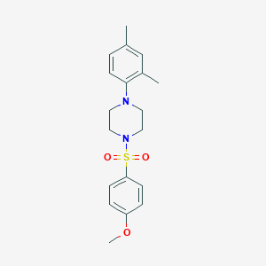 1-(2,4-Dimethylphenyl)-4-(4-methoxyphenyl)sulfonylpiperazine