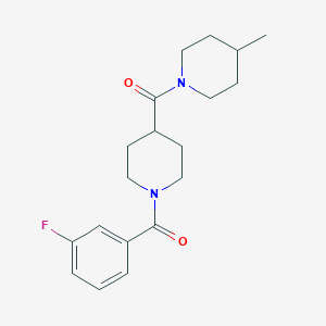 1-(3-fluorobenzoyl)-4-[(4-methyl-1-piperidinyl)carbonyl]piperidine