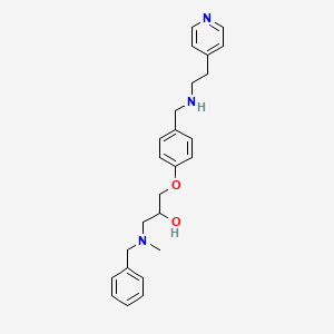 1-[benzyl(methyl)amino]-3-[4-({[2-(4-pyridinyl)ethyl]amino}methyl)phenoxy]-2-propanol