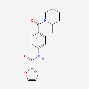 N-[4-(2-methylpiperidine-1-carbonyl)phenyl]furan-2-carboxamide