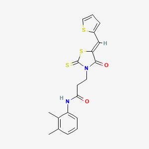 N-(2,3-dimethylphenyl)-3-[4-oxo-5-(2-thienylmethylene)-2-thioxo-1,3-thiazolidin-3-yl]propanamide