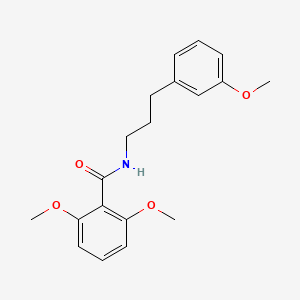 molecular formula C19H23NO4 B4863971 2,6-dimethoxy-N-[3-(3-methoxyphenyl)propyl]benzamide 