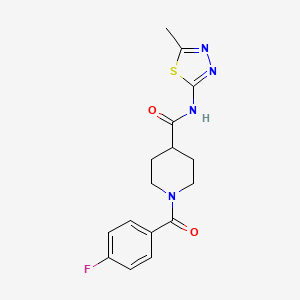 1-(4-fluorobenzoyl)-N-(5-methyl-1,3,4-thiadiazol-2-yl)piperidine-4-carboxamide