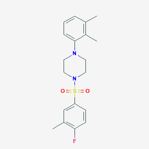 1-(2,3-Dimethylphenyl)-4-(4-fluoro-3-methylphenyl)sulfonylpiperazine