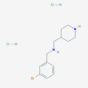 molecular formula C13H21BrCl2N2 B4864004 (3-bromobenzyl)(4-piperidinylmethyl)amine dihydrochloride 