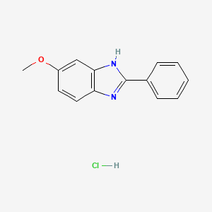 molecular formula C14H13ClN2O B4864048 5-methoxy-2-phenyl-1H-benzimidazole hydrochloride 