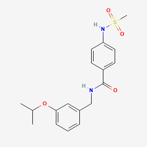 N-(3-isopropoxybenzyl)-4-[(methylsulfonyl)amino]benzamide