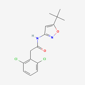 molecular formula C15H16Cl2N2O2 B4864078 2-(2,6-DICHLOROPHENYL)-N-[5-(2-METHYL-2-PROPANYL)-3-ISOXAZOLYL]ACETAMIDE 